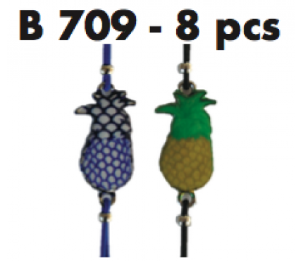 D-709 -Lot de 50 Bracelets Ananas